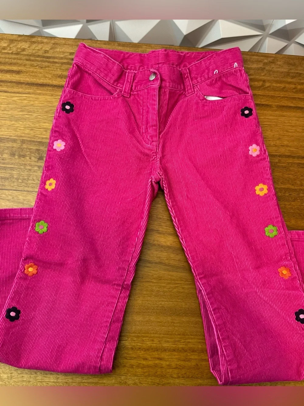 2 Jeans with Floral girl’s Size 7